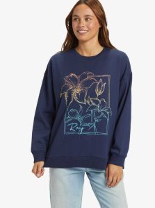 Chandails En Molleton Roxy Morning Hike Femme Indigo | 347612SJP