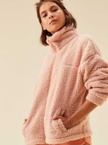 Chandails En Molleton Roxy Sherpa Sherpa Jacket Femme Corail | 918736GBH