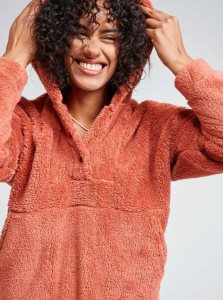 Chandails En Molleton Roxy Surf Spray Encapuchonné Pullover Femme Rouge | 958647ASC