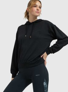 Chandails En Molleton Roxy Surfing By Moonlight Long Sleeve Lounge Hoodie Femme Grise Foncé | 325498YDS