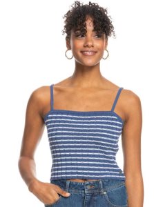 Chandails Roxy Dream Sign Stripe Knit Tube Top Femme Bleu | 478251JLB