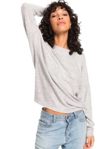 Chandails Roxy Décontractées Vibe Long Sleeve Pocket T-Shirt Femme | 301426NYT