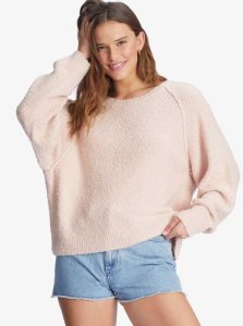 Chandails Roxy Early Morning Crew Neck Pull Femme Corail | 158027EGQ