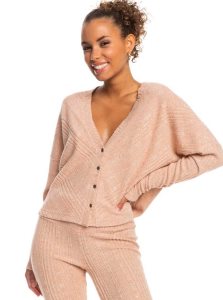 Chandails Roxy Lazy Day Button Down Cardigan Pull Femme | 972154LNY