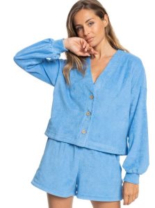 Chandails Roxy Threes Company Organic Button-Front Cardigan Pull Femme | 741023AVJ