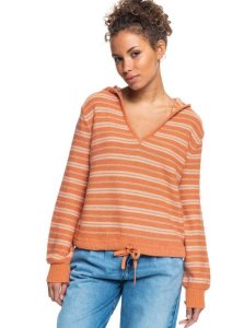 Chandails Roxy Turning Out Pull Femme Stripes | 942105HEK