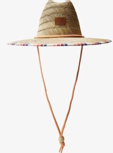 Chapeaux Roxy Tomboy Straw Femme Blanche Stripes | 342069RSQ