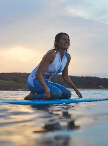 Combinaison En Néoprène Roxy 1.5mm POP SURF Long Jane Femme Bleu | 203746IMU