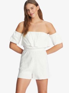 Combinaison Roxy Another Day Romper Femme Blanche | 056183MVD