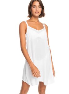 Cover Ups Roxy Beachy Vibes Solid Beach Femme Blanche | 392071JCV