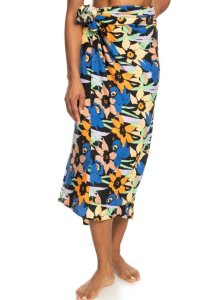 Cover Ups Roxy Cool And Lovely Sarong Femme Grise Foncé Fleur | 407329SQX