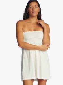 Cover Ups Roxy La Bomba Strapless Femme Blanche | 170634YFE