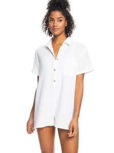 Cover Ups Roxy Loved By You Beach Romper Femme Blanche | 654238KBX