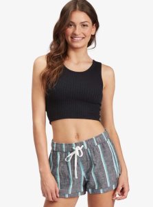 Debardeur Roxy Good Keepsake Knit Crop Top Femme Grise Foncé | 021789HNC