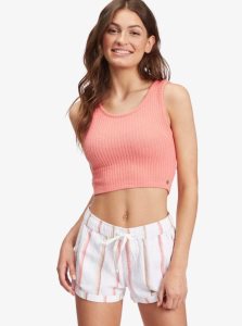 Debardeur Roxy Good Keepsake Knit Crop Top Femme Rose | 602187ZDN