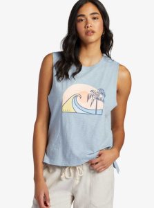 Debardeur Roxy Greatest Wave Muscle Femme Bleu | 163247LVZ