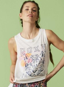 Debardeur Roxy Meower Power Sans Manches T-Shirt Femme Blanche | 804592IUL