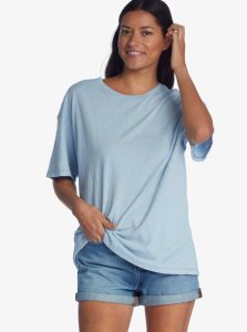 Debardeur Roxy Surf Shadows Oversized T-Shirt Femme Bleu | 561072WXJ