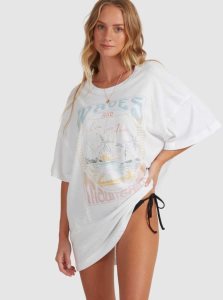 Debardeur Roxy Sweet Jane Oversized T-Shirt Femme Blanche | 648127VDX