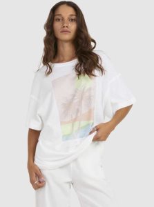 Debardeur Roxy Sweet Janis Boyfriend T-Shirt Femme Blanche | 392758VZA