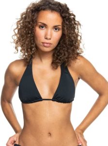 Hauts De Bikini Roxy Beach Classics Tiki Triangle Femme Grise Foncé | 581946DUO