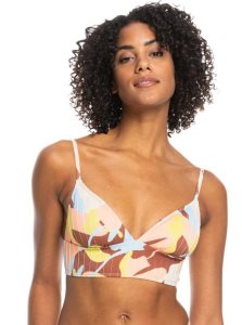 Hauts De Bikini Roxy Floraldelic Printed Tank Bralette Femme Marron | 504182ZJH