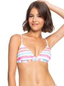 Hauts De Bikini Roxy Island In The Sun Triangle Femme Blanche Orange | 859721BRQ