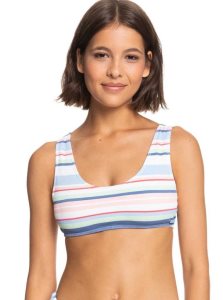 Hauts De Bikini Roxy Line Up Bralette Femme Blanche | 731094BKO