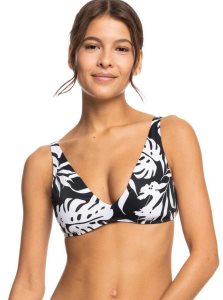 Hauts De Bikini Roxy Love The Oceana Elongated Triangle Femme Grise Foncé | 761983MEW