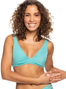 Hauts De Bikini Roxy Love The Oceana V Elongated Triangle Femme Bleu | 438617GCJ