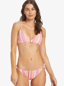 Hauts De Bikini Roxy Palm Tree Dreams Triangle Femme Rose Stripes | 129647RFG