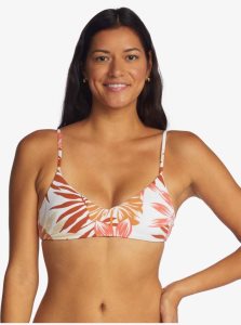 Hauts De Bikini Roxy Printed Beach Classics Athlétiques Triangle Femme Blanche | 423167VYD