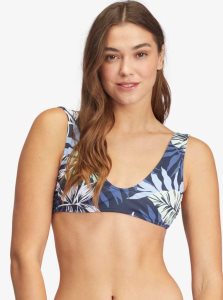 Hauts De Bikini Roxy Printed Beach Classics Bralette Femme Indigo | 827951KUJ