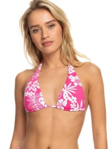 Hauts De Bikini Roxy Printed Beach Classics Elongated Femme Rose | 846312TPK