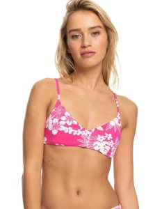 Hauts De Bikini Roxy Printed Beach Classics Athlétiques Triangle Femme Rose | 980547TDO