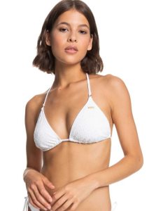 Hauts De Bikini Roxy Quiet Beauty Triangle Femme Blanche | 287691SHL