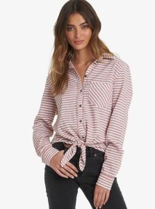 Hauts Roxy Not Now Long Sleeve Shirt Femme Blanche | 097516NTL
