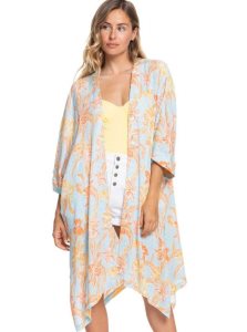 Hauts Roxy Rebel Sun Kimono Femme Bleu | 134682CFT