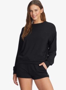 Hauts Roxy Surfing By Moonlight Long Sleeve Lounge Femme Grise Foncé | 245960GBD