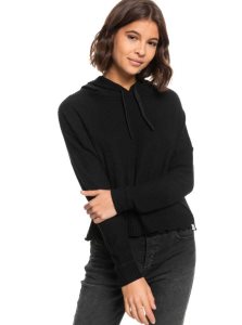 Hauts Roxy Twilight Mood Thermal Hoodie Femme Grise Foncé | 864930GKT