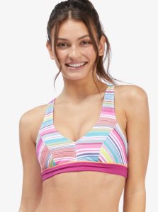 Maillots De Bain Roxy Active Halter Femme Blanche Stripes | 054972OHC