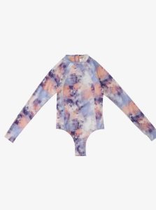 Maillots De Bain Roxy Active Long Sleeve Back Zip Femme Rose | 539648AEP