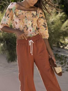 Pantalon Roxy Lekeitio Beach Femme | 321047ZKU