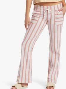 Pantalon Roxy Oceanside Flared Femme Stripes | 514370TGP