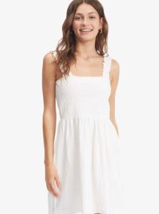 Peignoir Roxy Hanging 10 Off The Shoulder Mini Femme Blanche | 158067GNF