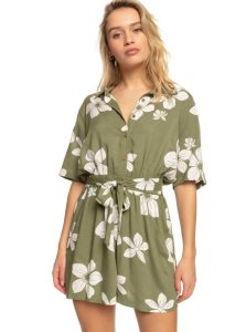 Peignoir Roxy Real Yesterday Romper Femme Vert Olive Vert | 746085KCH