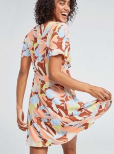 Peignoir Roxy Summer Flow Printed Mini Femme Marron | 430972KDH