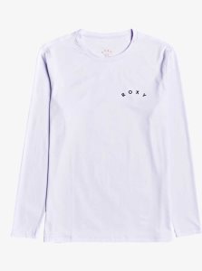 Rashguards Roxy Enjoy Waves Long Sleeve UPF 50 Femme Blanche | 593468NRI