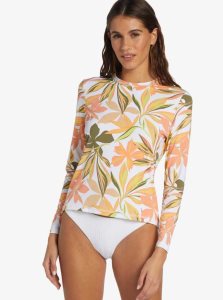 Rashguards Roxy Sea Skippin UPF 50 Long Sleeve Femme Blanche | 315274ERX