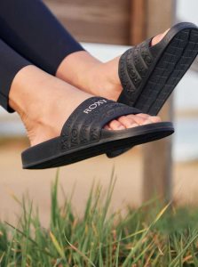 Sandales Roxy Slippy D'eau-Friendly Femme Noir Doré | 174956IDW